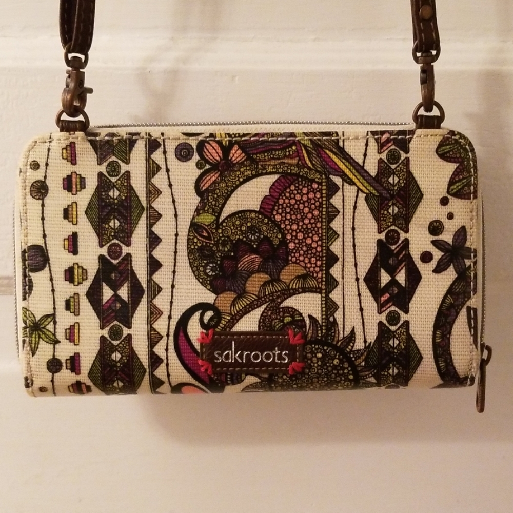 Sakroots Owl Clutch Purse Crossbody